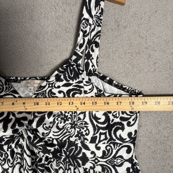 Casa Cabana Maxi Dress XL Empire Waist Beach Resort Wear‎ Abstract Artsy Boho - Picture 7 of 16